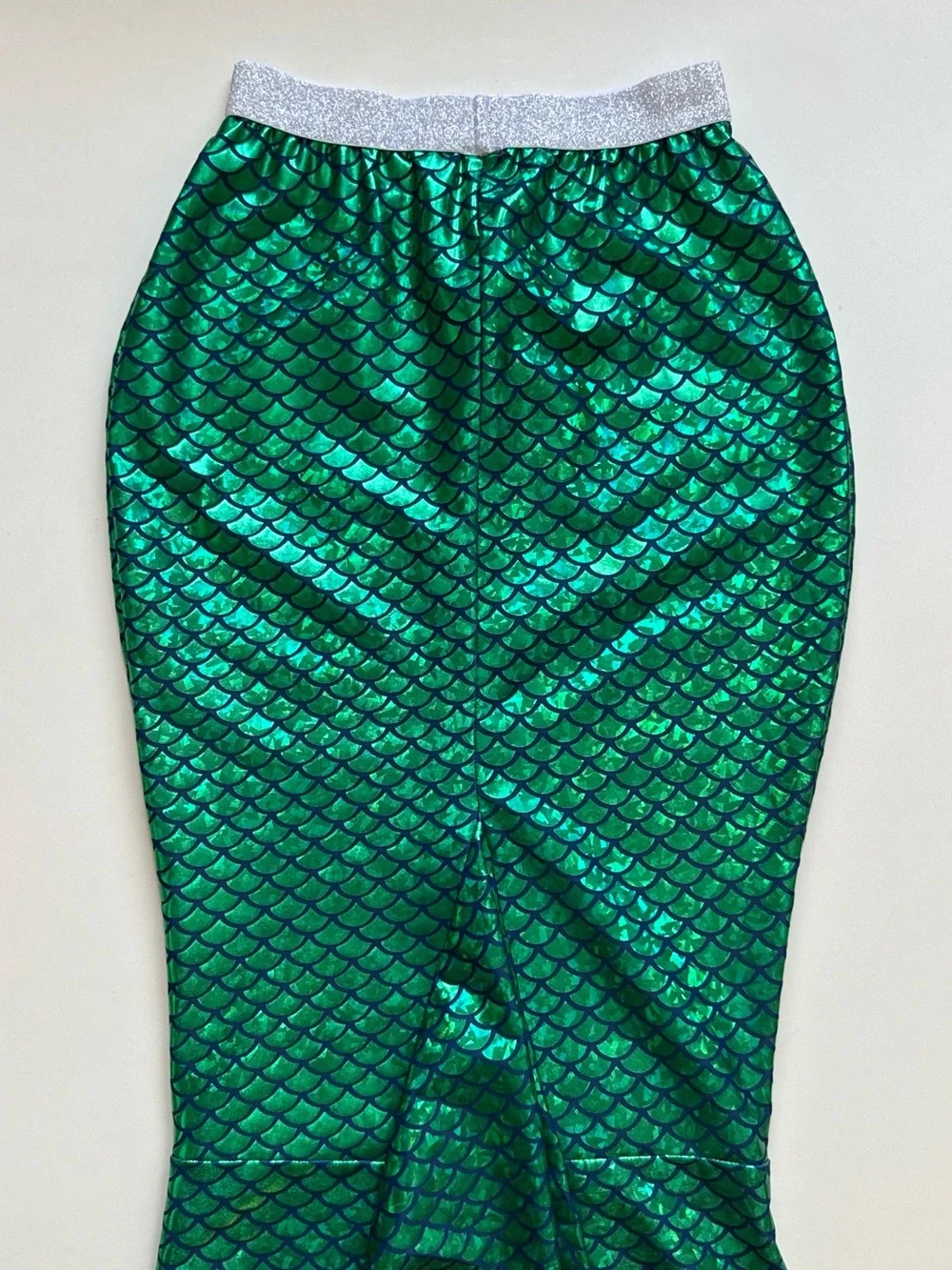 Shade Critters Girl’s Green Metallic Mermaid Tail Skirt - YLG (10-12)
